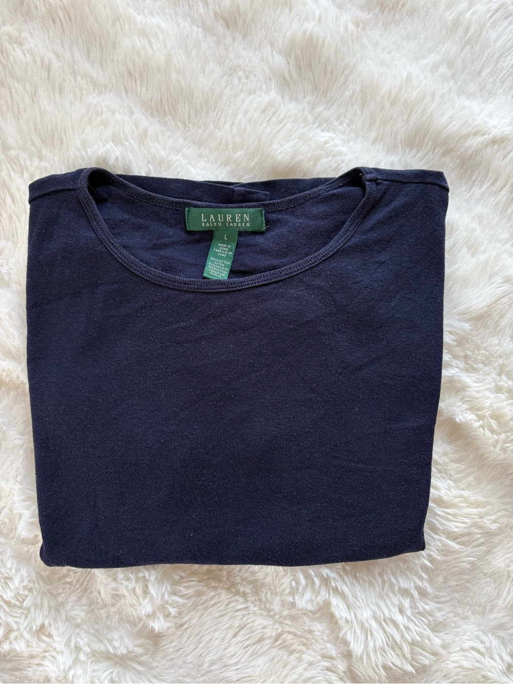 Lauren Ralph Lauren Women’s Navy Short Sleeve Tee